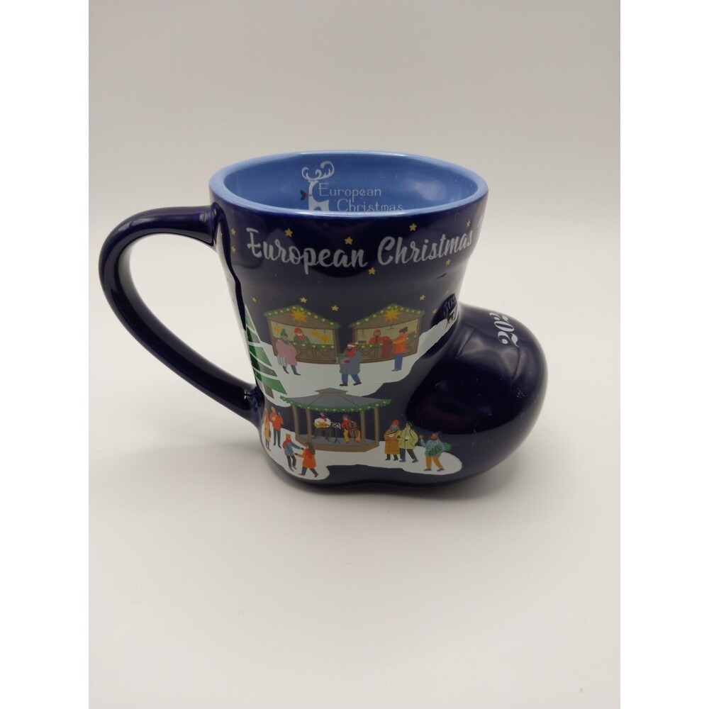 2024 European Christmas Market Saint Paul MN Boot Shape Coffee Mug Cup